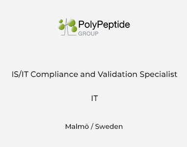 IS/IT Compliance and Validation Specialist