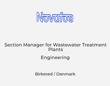Section Manager for Wastewater Treatment Plants